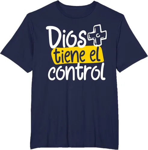 Vista 39 de Regalo Cristiano En Español Christian Spanish Dios Tiene Con Camiseta, Negro