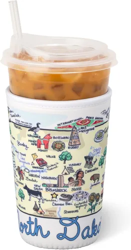 Vista 19 de Swig Life Funda Mediana para Taza de Café Helado Coolie, Funda Aislante de Taza de Café Helado Estándar de 22oz con Asa, Funda Aislante de Neopreno
