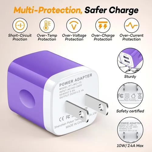 Vista 4 de Cargador Kindle para Kindl de repuesto de cable de carga, Paperwhite Amazon Fire HD Tablet 7 8 Paperwhite Fire Charger Cable de bloque de pared