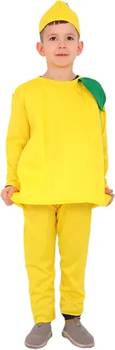 Vista 2 de TBUIALL Toddler Boy Girl Kids Lemon Fruit Dress Up Costumes Costumes Show Clothes Show Clothes Dresses Baby Boy