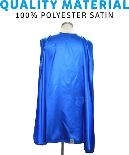 Vista 4 de Everfan Capa de superhéroe para adultos Capa de superhéroe para adultos Capa de satén para disfraz
