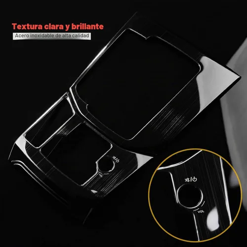 Vista 3 de 2 piezas para Mazda CX5 Accesorios 2024 2023 2022 2021 2020 2019 2018 2017 Cubierta de consola central de coche, panel de engranajes, cubierta