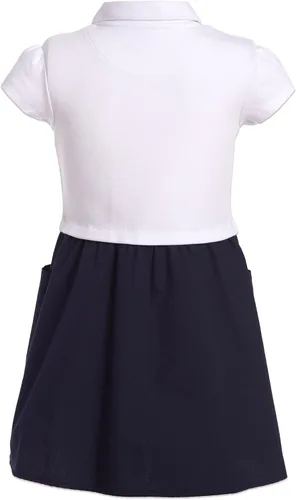Vista 2 de Nautica Vestido polo de manga corta para uniforme escolar para niña