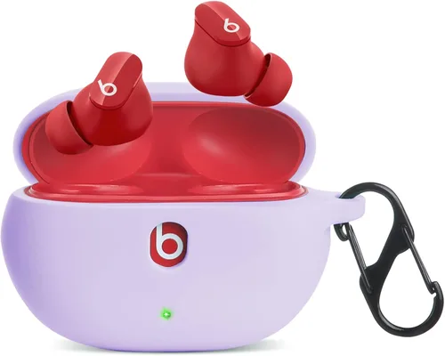 Vista 10 de LiZHi Funda para Beats Studio Buds, Beats Studio Buds+ Plus, funda de transporte de silicona con llavero para auriculares inalámbricos Beats Studio