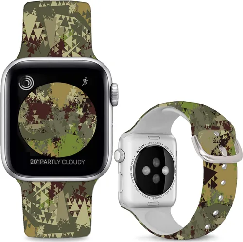 Vista 9 de Correas de silicona suaves compatibles con Apple Watch Band de 1.496 in 1.575 in 1.614 in 1.654 in 1.732 in 1.772 in 1.811 in 1.929 in, correa