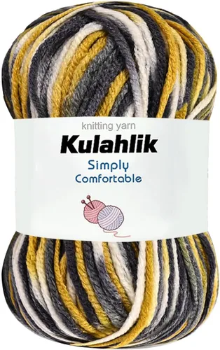 Vista 41 de 50g (1x50g) Hilo Acrílico para Crochet y Tejido, Hilo Degradado Colorido, 1 Rollo de Madejas, Hilo Acrílico Multicolor, Perfecto para Proyectos