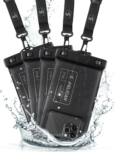 Vista 11 de Pelican Marine - Bolsa impermeable para teléfono IP68 con bolsillo de almacenamiento (grande) - Estuche impermeable flotante para teléfono