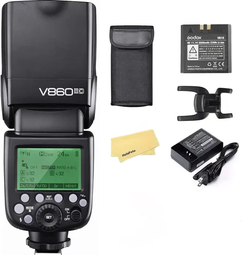 Vista 9 de Godox VING V860IIC TTL - Kit de flash de iones de litio para cámaras Canon