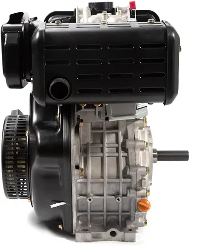 Vista 3 de Motor diésel 406CC 4 tiempos 10HP Motor diesel de eje horizontal de un solo cilindro con sistema de refrigeración por aire de inyección directa