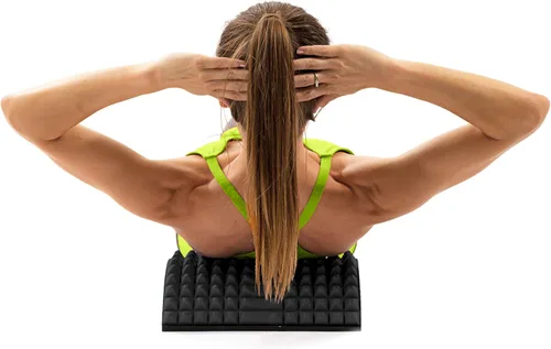 Vista 3 de Prosource Ajuste el dispositivo de tracción ortopédico de espiga de estiramiento de espalda arqueada y soporte de masaje lumbar inferior