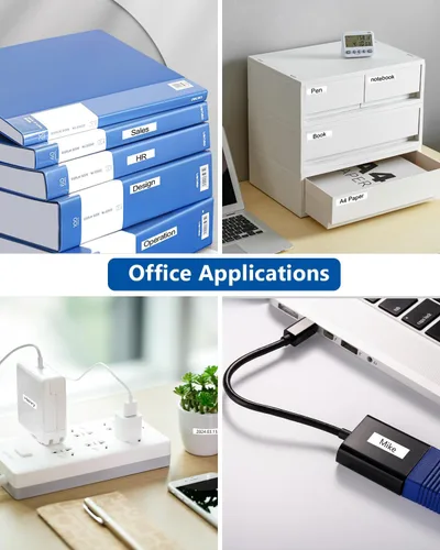 Vista 6 de Labelwell Paquete de 3 cintas TZe-111 compatibles con etiquetas adhesivas transparentes de 0.236 in 0.23 pulgadas, TZe111 TZ-111, negro sobre