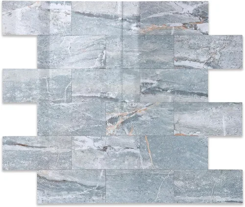 Vista 17 de 1 paquete de azulejo autoadhesivo para salpicadero de 12"x12" de PVC para pared, azulejo autoadhesivo para salpicadero de cocina, azulejo de baño