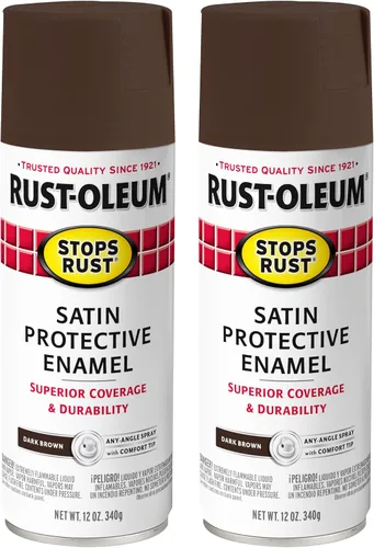 Vista 128 de Rust-Oleum 7776830 - Pintura en aerosol para prevención del óxido, 12 onzas, negro plano