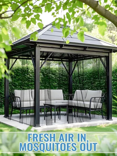 Vista 6 de ANPHSIN 2 barreras de red de jardín – 10 x 13 pies para cada red de malla de jardín de pájaros, malla de jardín resistente para terrazas, balcones