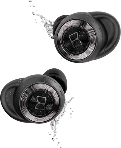 Vista 2 de Monster Achieve 100 auriculares inalámbricos AirLinks, carga súper rápida, auriculares estéreo Bluetooth 5.0 con estuche de carga USB-C, micrófono