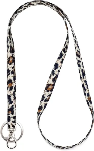 Vista 10 de LNKRE JEWELRY Correa de cuello suave de tela delgada para llaves, carteras y soporte para tarjetas de identificación