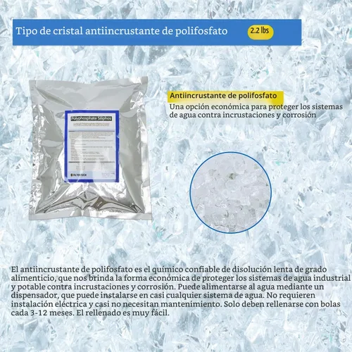 Vista 2 de FilterTech Cristal de silifos de polifosfato antiincrustante (5 ~ 0.591 in)