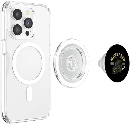 Vista 4 de Maxspeed The Spirit Of Cafe Racer Maximum Velocity PopSockets MagSafe PopGrip para iPhone