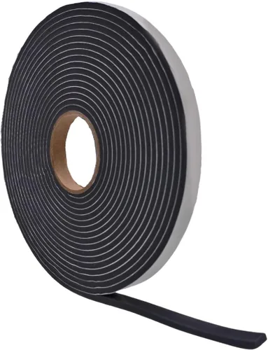 Vista 14 de WOD SSFLDFT Cinta aislante de espuma autoadhesiva de 1/2 pulgada de grosor, 1 pulgada x 25 pies, fabricada en Estados Unidos, impermeabilización