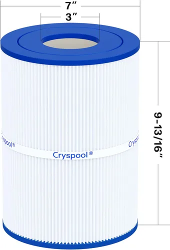 Vista 3 de Cryspool® 07018 Filtro compatible con CX250RE, Star-Clear C250, PA25-4, PA25-4/M4, C-7626, FC-1230, Cartucho de filtro de spa de 25 pies cuadrados