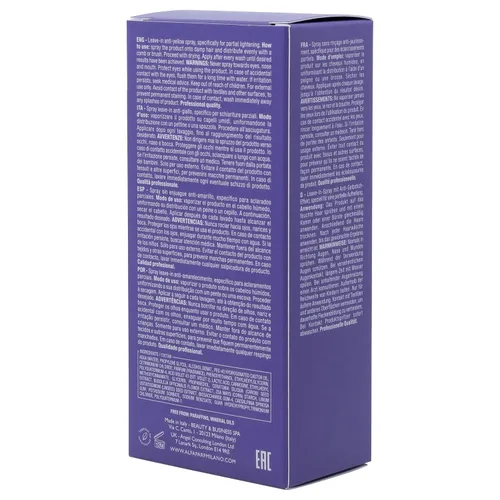 Vista 9 de ALFAPARF MILANO Semi di Lino - Spray antiamarillo rubio para cabello rubio, platino y plateado, espray aclarador sin sulfato, elimina los tonos