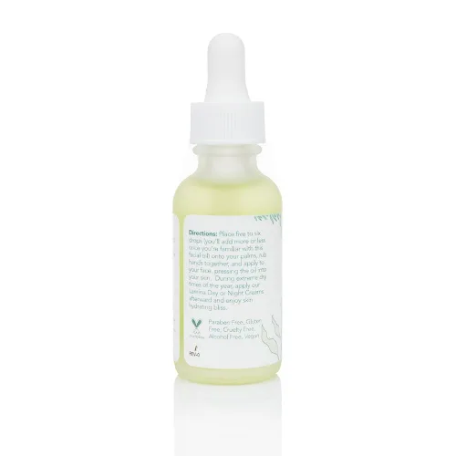 Vista 3 de Sea-El Aceite facial Matcha para el cuidado de la piel, mezcla de aceite facial hidratante de té verde y algas marinas, calmante y profundamente
