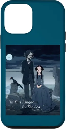 Vista 16 de Funda estética gótica para iPhone 12/12 Pro Edgar Allan Poe y Annabel Lee