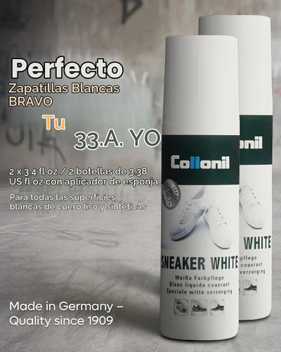 Vista 2 de Sneaker White by Collonil Limpiador de zapatos blanco Esponja integrada en crema líquida