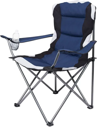 Vista 9 de Internet's Best Silla acolchada plegable para acampar Exterior Verde Deportes Portavasos Cómoda Bolsa de transporte Playa Quad