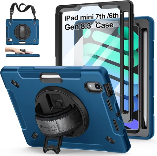 Vista 19 de Funda para iPad mini 5/4 de 7.9 pulgadas: Funda de TPU para iPad mini 5ª/4ª generación 7.9 pulgadas 2019/2015 con protector de pantalla, soporte