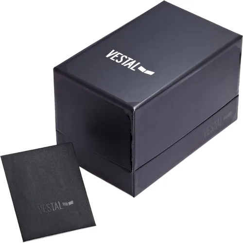Vista 3 de Vestal - Reloj unisex de cuero negro