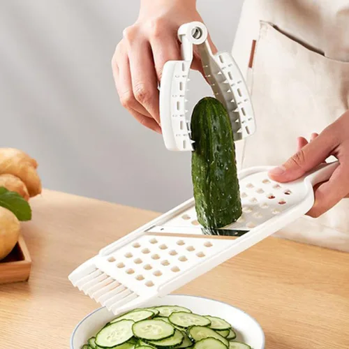 Vista 6 de Cabilock Protector de dedos de 2 piezas, protector de mandolina, verduras, fruta, corte, herramienta de cocina, cortador de mandolina, rallador