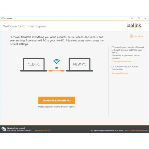 Vista 6 de LAPLINK Cable de transferencia fácil para Windows, incluye software PCmover Express y cable USB 2.0 de PC a PC, licencia de un solo uso, transfiere