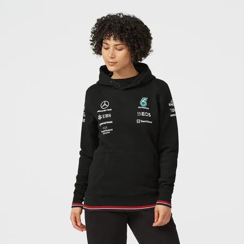 Vista 7 de Mercedes AMG Petronas Formula One Team - Producto oficial de Fórmula 1 - Sudadera con capucha del equipo 2022 - Negro - S