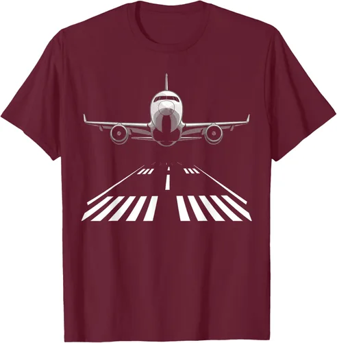 Vista 13 de Airplane Take Off Runway Pilot Jet T-Shirt Negro