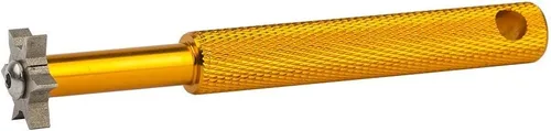 Vista 15 de HIFROM Afilador de ranuras con 6 cabezales – Afilador de ranuras para palos de golf, herramienta de reranurado y limpiador para todos los hierros