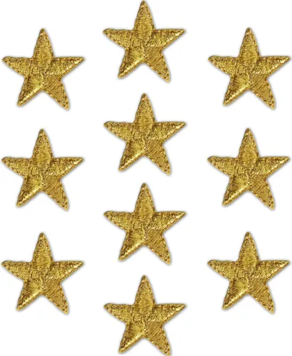 Vista 19 de Laughing Lizards Parches bordados con estrellas para planchar para ropa, chaquetas, mochilas y decoraciones (negro, 1 pulgada)