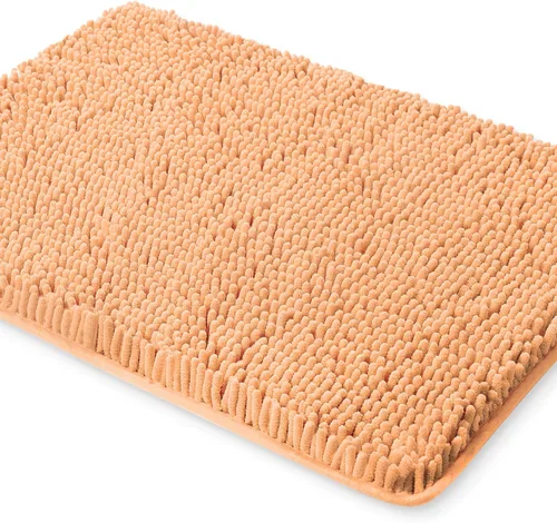 Vista 22 de Yeaban Alfombra de pasillo de baño de 24 x 72 pulgadas, antideslizante, alfombra de baño larga de felpilla gruesa, absorbente y lavable, alfombra