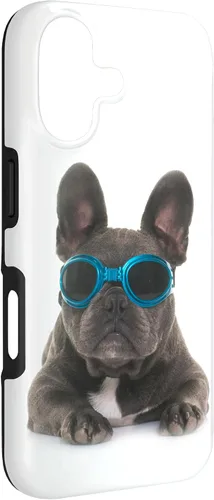 Vista 3 de Funda divertida para iPhone 17 con diseño de perro francés Bulldog Francés