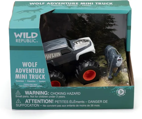 Vista 6 de Wild Republic Anaconda & Truck Adventure Playset, regalos para niños, juguete imaginativo, juego de 2 piezas, reptil, 4 pulgadas