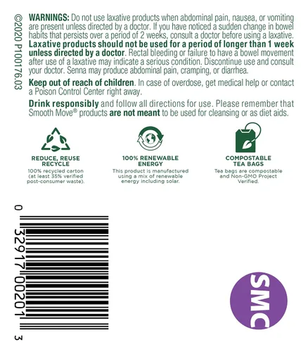 Vista 6 de Traditional Medicinals Té de hierbas orgánico Smooth Move Manzanilla paquete de 2; 32 unidades.