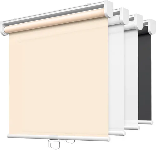 Vista 17 de LazBlinds - Persianas enrollables sin herramientas, sin taladro, sin cuerdas, para ventanas, protección UV, aislamiento térmico, filtro de luz