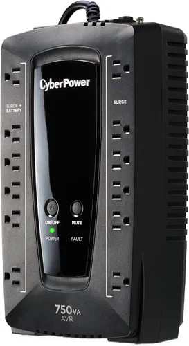 Vista 2 de UPS con visor LCD CyberPower AVRG900LCD 900 VA 750VA Negro