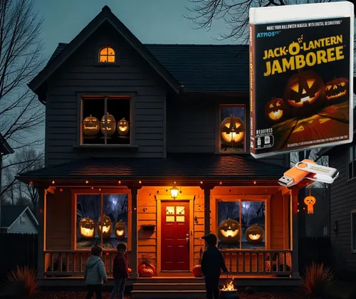 Vista 9 de AtmosFX® Spooky Halloween Hollusion Vol 1 Decoración digital en USB Incluye 8 efectos de video Atmosfx para Hallloween