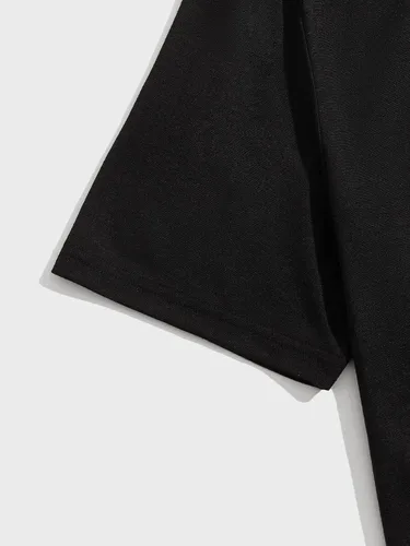Vista 95 de GORGLITTER Conjunto de 2 piezas de camiseta gráfica de manga corta para hombre, estampado hawaiano con cordón y pantalones cortos