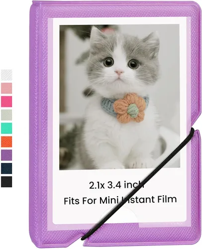 Vista 18 de Álbum de Fotos Mini Lifting con 28 Bolsillos para Imágenes de 2x3 Pulgadas que se Ajusta a Cámara Instantánea Fujifilm Instax Mini 7s 8 9 11 25 26