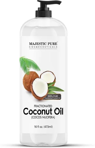 Vista 10 de Majestic Pure Aceite de coco fraccionado, aceite de masaje relajante, aceite portador líquido para diluir aceites esenciales, aceite hidratante