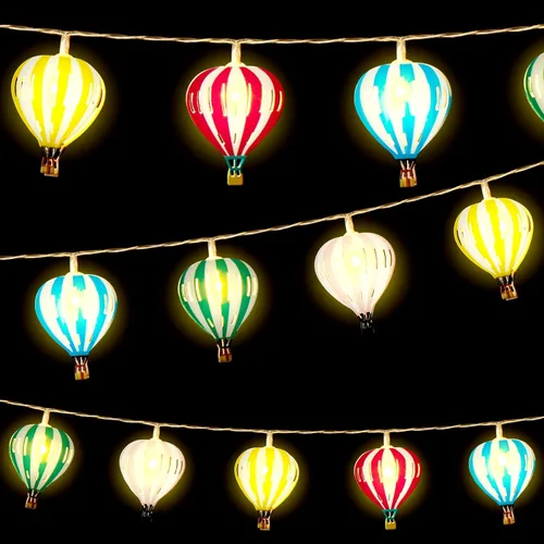 Vista 11 de VIHOSE - Guirnalda de 20 luces LED para cupcakes, 10 pies, funciona