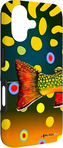 Vista 3 de Brook Trout Fly Fishing Trout Skin Phone Case by Black Fly Case for iPhone 17
