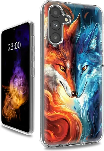 Vista 22 de Funda transparente para Samsung A15 5G de 6.5 pulgadas, doble capa protectora a prueba de golpes de PC transparente de silicona suave